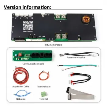 JK invertor BMS 200A + 2A aktivní balancér - 16s lifepo4
